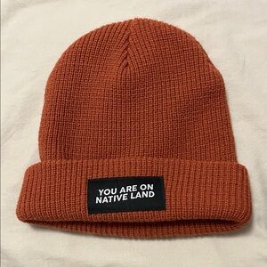 Urban Native Era Rust Knit Beanie